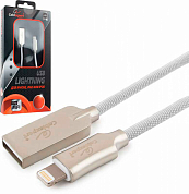 Кабель Apple Lightning - USB Am, CABLEXPERT Platinum CC-P-APUSB02, 1 м, белый