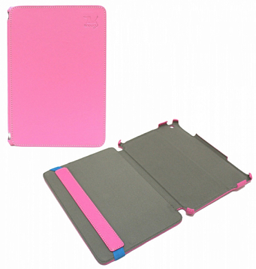 Чехол (флип-кейс) для Apple iPad mini 2, SNOOGY SN-iPad-mini2-PINK-LTH, розовый
