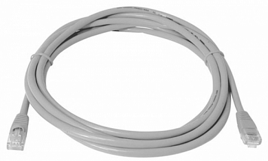 Патч-корд UTP4 cat 5e, TECHNOLINK 55986, 1 м, серый