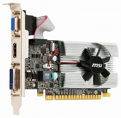 Видеокарта MSI GeForce GT 210 1Гб GDDR3 64-bit, Retail (N210-1GD3/LP)