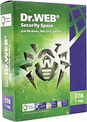 Dr.Web Security Space, 3 Device на 1 год, Base/продление лицензии, BOX