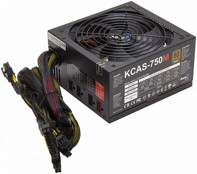 Блок питания AEROCOOL KCAS-750M 750W 80+ Bronze (Retail)