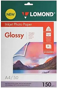 Фотобумага LOMOND глянцевая двусторонняя A4, 150 г/м2, 50 л.