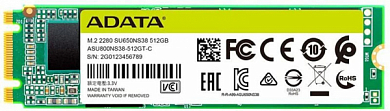 Накопитель SSD M.2 2280 A-DATA SU650 480Гб (ASU650NS38-480GT-C)