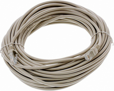 Патч-корд UTP4 cat 5e, TECHNOLINK 57109, 10 м, серый