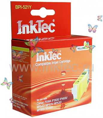 Струйный картридж INKTEC BPI-521Y, желтый