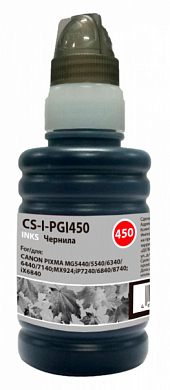 Чернила CACTUS CS-I-PGI450 для Canon, пигментные, 100 мл, черный