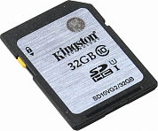 Карта памяти SDHC KINGSTON 32Gb, Class10 UHS-I (SD10VG2/32GB)