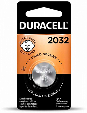 Батарейка CR2032 DURACELL, 3V (1 шт)