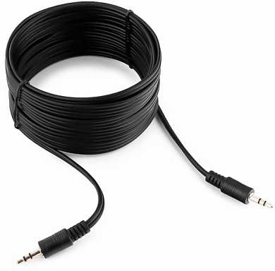 Кабель соединительный jack 3.5 мм (3 pin) - jack 3.5 мм (3 pin), CABLEXPERT CCA-404, 5 м, черный