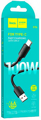 Кабель USB Type-C - USB Am, HOCO X59, 2 м, черный