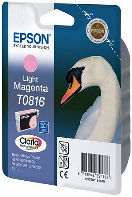 Струйный картридж EPSON T0816 C13T11164A10, светло-пурпурный