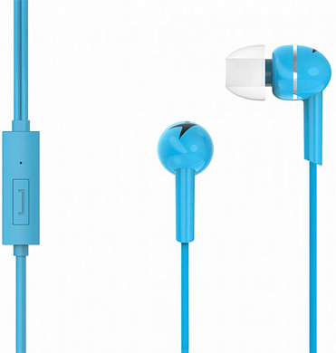 Гарнитура GENIUS HS-M300, вкладыши, голубая