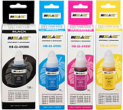 Комплект чернил HI-BLACK GI-490 для Canon, пигмент + водные, 345 мл, 4 цвета