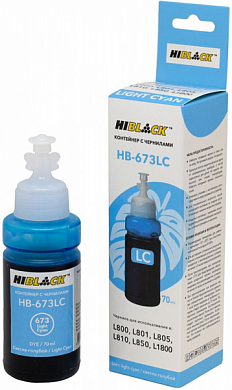 Чернила HI-BLACK HB-673LC для Epson, водные, 70 мл, светло-голубой