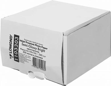 Фотобумага LOMOND Premium Inkjet Photo Paper полуглянцевая 10x15, 260 г/м2, 500 л.
