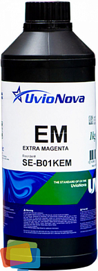 Чернила INKTEC UvioNova SE-B01KEM для Epson, UV (ультрафиолетовые), 1 л, пурпурный