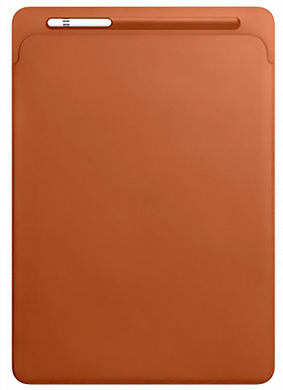 Чехол для iPad Pro, APPLE Leather Sleeve MQ0Q2ZM/A, 12.9", коричневый