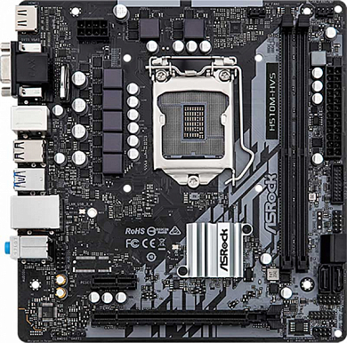 Материнская плата ASROCK H510M-HVS R2.0 Intel H510, FCLGA1200, DDR4, VGA, HDMI, 4*USB3.0, 6*USB2.0, 2*PS/2, GLAN, mATX