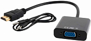 Адаптер (переходник) HDMI - VGA + Audio, CABLEXPERT A-HDMI-VGA-03, 15 см
