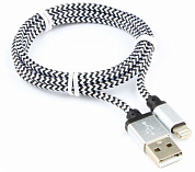 Кабель Apple Lightning - USB Am, CABLEXPERT CC-ApUSB2, 1 м, серебристый
