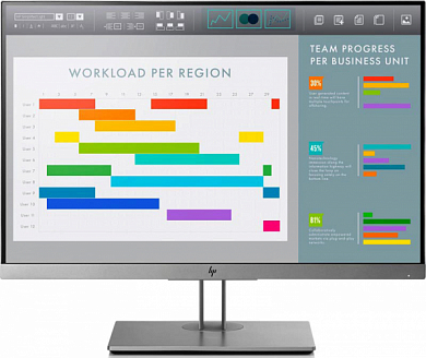 Монитор HP E243i 24" 1920x1200, 16:10, черно-серебристый