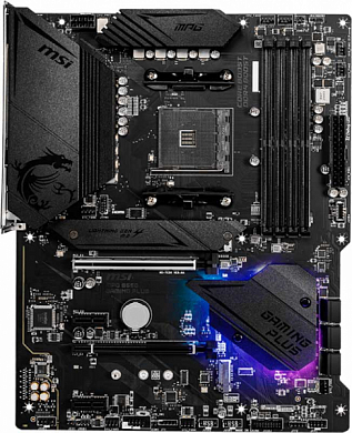 Материнская плата MSI MPG B550 Gaming Plus AMD B550, AM4, DDR4, RAID, DisplayPort, HDMI, 6*USB2.0, 4*USB3.2, 2*USB3.2 Type-C, PS/2, GLAN, ATX
