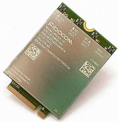 Модем M.2 MHF4 FIBOCOM L860-GL cat.16, зеленый