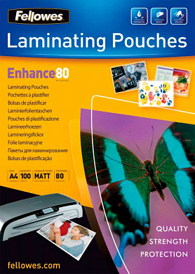 Пленка для ламинирования A4 (216x303 мм) 80 мкм FELLOWES Enhance FS-54521, 100 л.