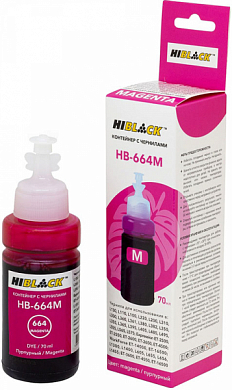Чернила HI-BLACK HB-664M для Epson, водные, 70 мл, пурпурный
