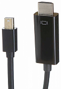 Кабель DisplayPort, Mini DisplayPort (m) - HDMI (m), EXEGATE, 1.8 м, черный
