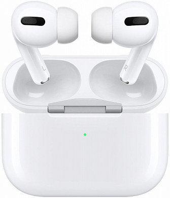 Гарнитура Bluetooth APPLE AirPods Pro, футляр с беспроводной зарядкой, беспроводная, вкладыши, белая