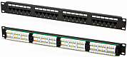 Патч-панель 19" 24 порта RJ-45 UTP NETKO 51117, черная