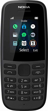 Мобильный телефон NOKIA 105 SS TA-1203, черный