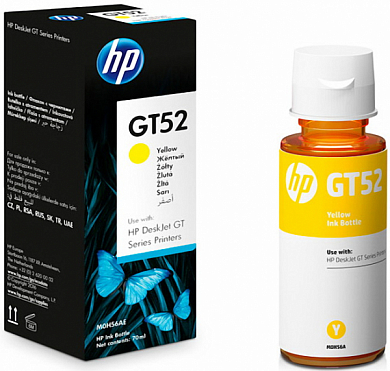 Контейнер с чернилами HP GT52 M0H56AE, желтый