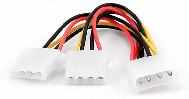 Разветвитель питания, Molex (m) - Molex (f) *2, CABLEXPERT CC-PSU-1, 10 см