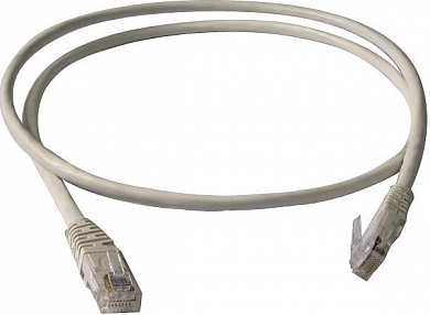 Патч-корд UTP4 cat 5e, EUROLAN 21D-U5-01WT, 1 м, белый