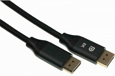 Кабель DisplayPort v1.4, DisplayPort (m) - DisplayPort (m), CACTUS CS-DP-DP-1.4-3, 3 м, черный