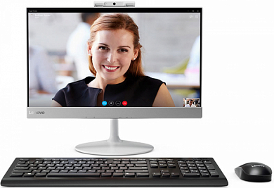 Моноблок LENOVO V410z AIO Core i3 7100T/ 4Gb/ 1Tb/ 21.5"/ Intel HD630/ FreeDOS, белый (10QW0010RU)