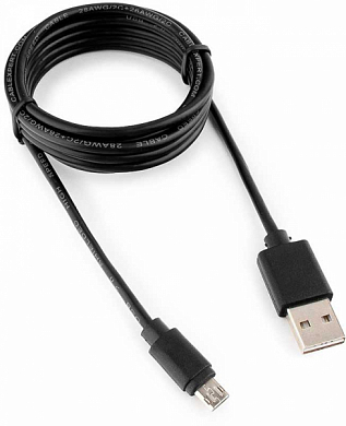 Кабель Micro USB Bm - USB Am, CABLEXPERT CC-mUSBDS, 1.8 м, черный