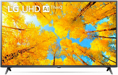 Телевизор LG 55UQ76003LD, 55", Ultra HD 4K, Direct LED, Smart TV, темный металлик