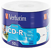 Диск CD-R VERBATIM 700Mb (43794), Bulk, 50 шт