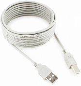 Кабель USB 2.0, USB Am - USB Bm, GEMBIRD CC-USB2-AMBM, 4.5 м, серый