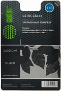 Заправочный набор CACTUS CS-RK-CB316 для HP, пигментные, 60 мл, черный