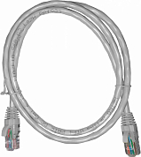 Патч-корд UTP4 cat 6, NETKO Optima, 1 м, серый