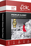 Фотобумага S'OK Premium глянцевая A4, 240 г/м2, 20 л.