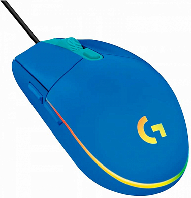 Мышь LOGITECH G102 LightSync, синяя