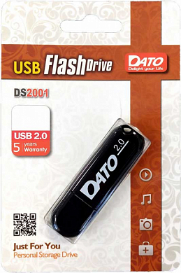 Флешка USB DATO DS2001 32Gb, USB 2.0, черный
