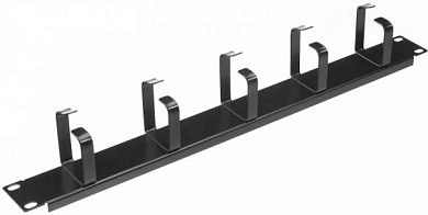 Кабельный органайзер 19" 1U горизонтальный NETKO 55569, черный