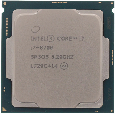 Процессор INTEL Core i7 8700 X6 FCLGA1151 3.20 GHz/12 Mb (CM8068403358316S) OEM